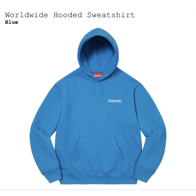 Supreme Worldwide Hooded Sweatshirt Blue
