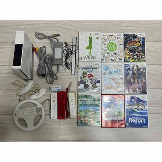 ウィー(Wii)の【早い者勝ち】HDMI対応‼︎ Wii 本体 & カセット9個 セット(家庭用ゲーム機本体)