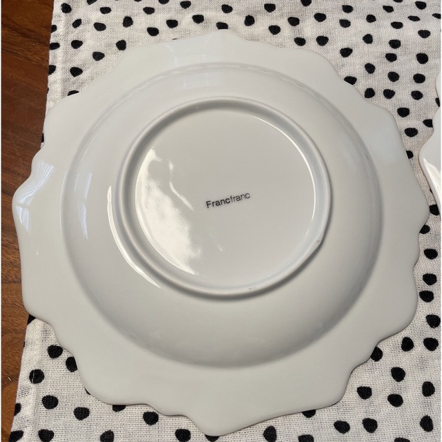 Francfranc(フランフラン)のフランフラン　皿　白黒　モノトーン インテリア/住まい/日用品のキッチン/食器(食器)の商品写真
