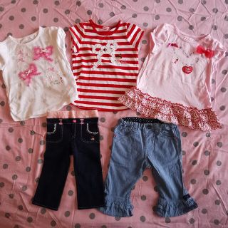 ミキハウス リーナちゃん Tシャツパンツ5枚セット 100 - www.xtreme.aero
