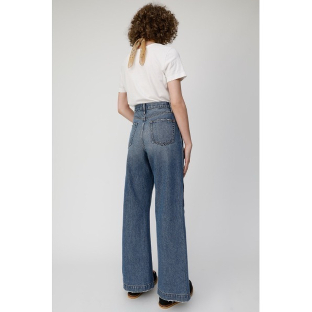 moussy(マウジー)の【新品未使用】【MOUSSY】BUTTON UP DENIM WIDE パンツ レディースのパンツ(デニム/ジーンズ)の商品写真