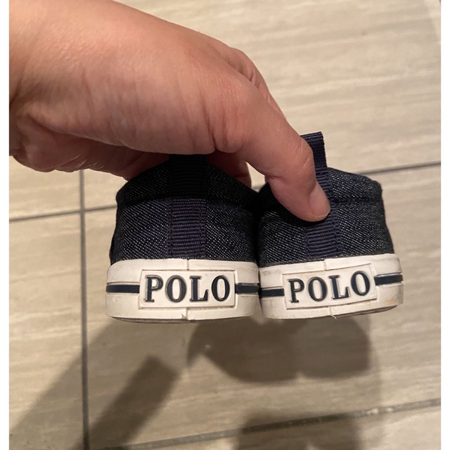 POLO RALPH LAUREN(ポロラルフローレン)のポロラルフローレン　スリッポンスニーカー　14 キッズ/ベビー/マタニティのベビー靴/シューズ(~14cm)(スニーカー)の商品写真