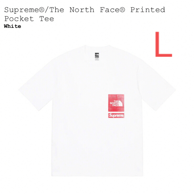 SUPREME The North FacePocket Tee 白 L | escritoraggoulart.com.br