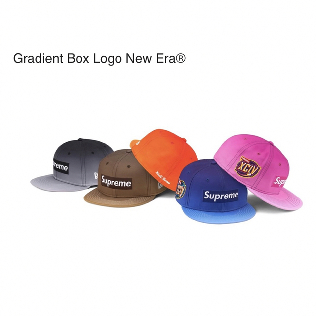 Supreme Gradient Box Logo New Era セット