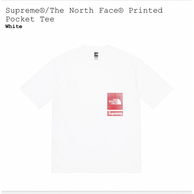 Supreme / The North Face Printed PocketTシャツ/カットソー(半袖/袖なし)