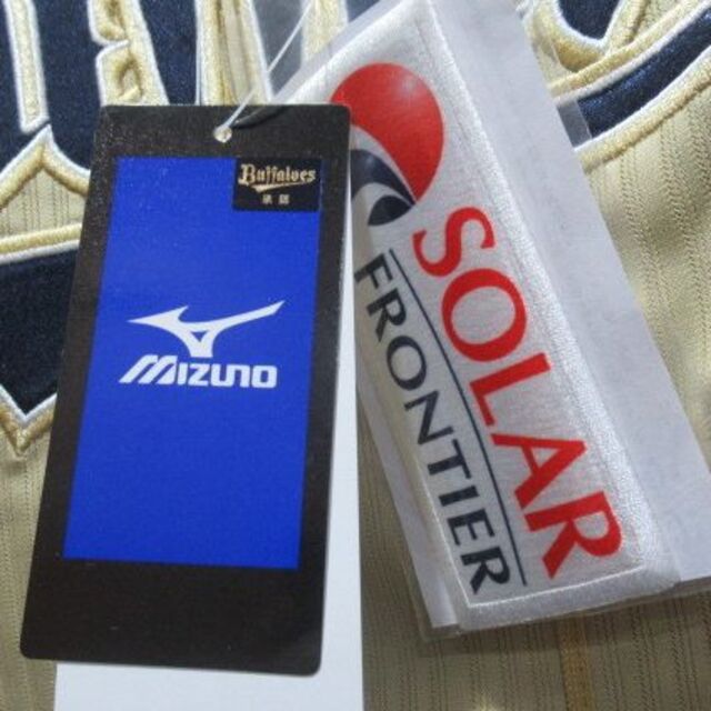 ミズノ製ゴールドユニフォームオリックス バファローズ #3 安達了一 ミズノ製ゴールドユニフォームオリックス バファローズ #3 安達了一