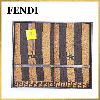 フェンディ(FENDI)の【未使用】フェンディ FENDI フェイスタオル2枚 タオル ズッカ(タオル/バス用品)