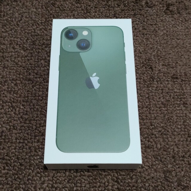 スマートフォン本体新品未開封 iPhone13 mini 128GB green simフリー