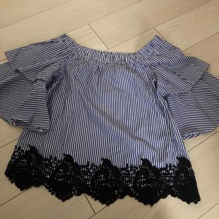 ザラ(ZARA)のZARA オフショルダー七分丈ブラウス(シャツ/ブラウス(長袖/七分))