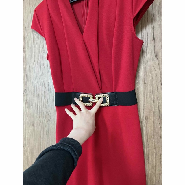 値下げ リナシメント 赤 ドレス