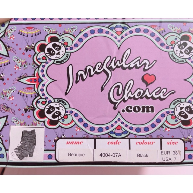 イレギュラーチョイス irregular choice ショートブーツ 黒 新入荷