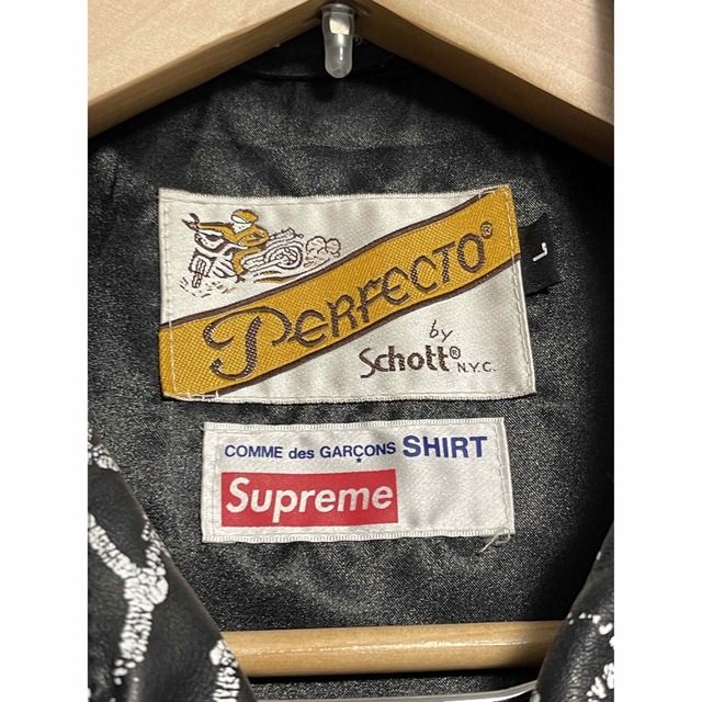 Supreme(シュプリーム)のシュプリーム×コムデギャルソンPerfecto LeatherJacket メンズのジャケット/アウター(ライダースジャケット)の商品写真