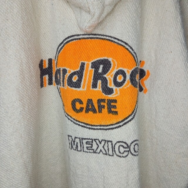 41-20ハードロックカフェ　メキシカンパーカー　プルオーバー　メキシコ製　ビッグロゴ
