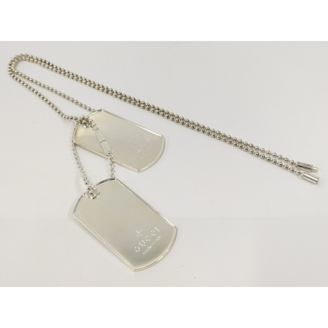 GUCCI ドッグタグ ネックレス キーホルダー SV925 シルバー
