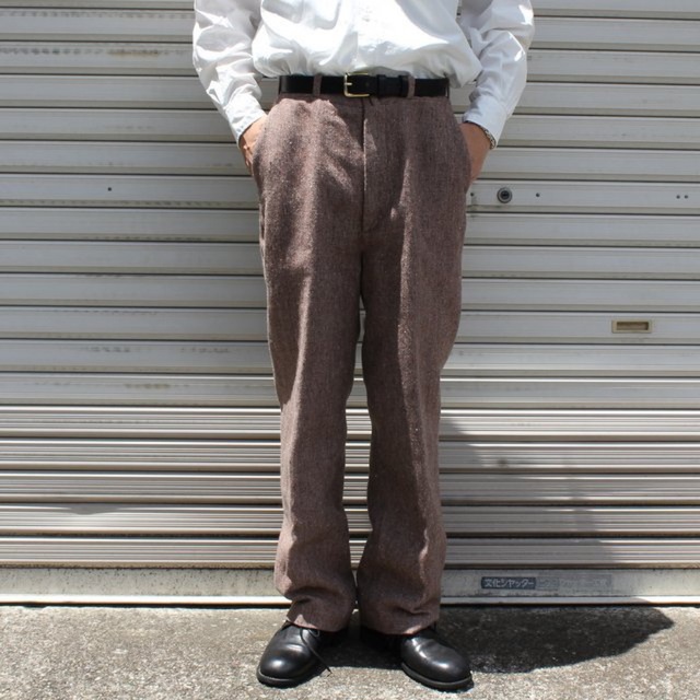 極希少 NICENESS NEP TWEED PANTS 殿堂 vivacf.net