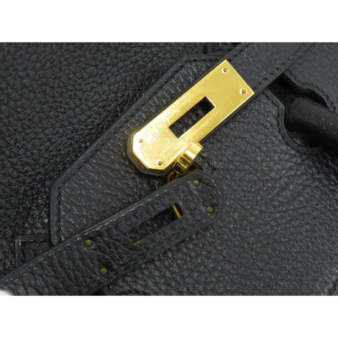 Hermes(エルメス)のHERMES ハンドバッグ バーキン35 アルデンヌ レザー ブラック ○Y刻印 レディースのバッグ(ハンドバッグ)の商品写真