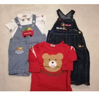 ミキハウス(mikihouse)の専用☆mikihouse 80セット(くまT抜き)(Ｔシャツ)