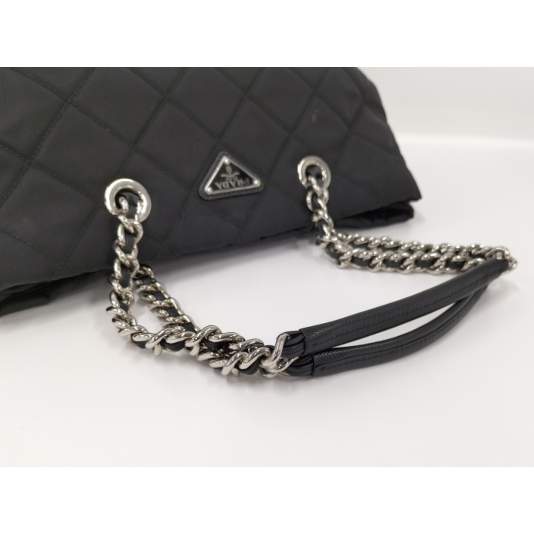 PRADA - PRADA チェーンショルダーバッグ キルティング ナイロン PRADA - PRADA チェーンショルダーバッグ キルティング ナイロン