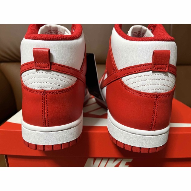 Nike Dunk HighChampionship White and Red 4