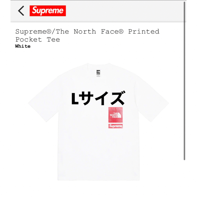 Tシャツ/カットソー(半袖/袖なし)Supreme / The North Face Printed Pocket