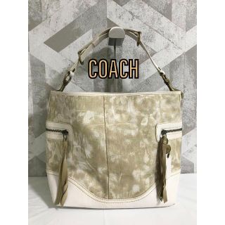 コーチ(COACH)の【美品】COACH コーチ 10010 シグネチャー タイダイ ショルダーバッグ(トートバッグ)