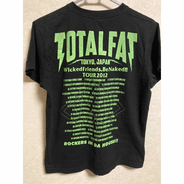 TOTALFAT 2012 japan Tour Tシャツ　Sサイズ エンタメ/ホビーのタレントグッズ(ミュージシャン)の商品写真