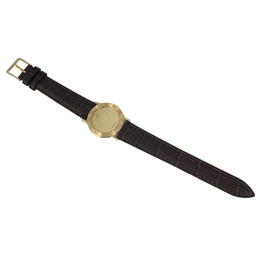 コルム CORUM ロムルス 社外ベルト 50.501.556 ゴールド k18YG/社外レザーベルト クオーツ ユニセックス 腕時計