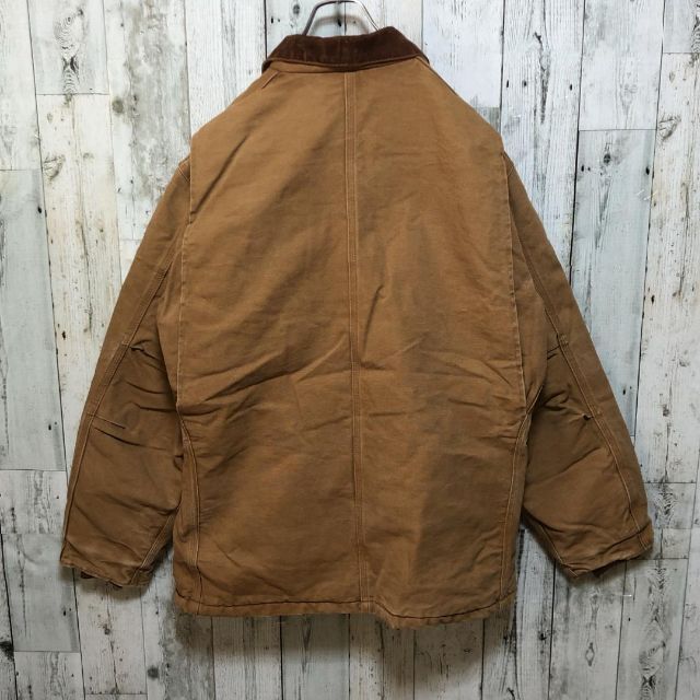 【希少】カーハート☆ダックジャケット メキシコ製 襟コーデュロイ キャメル XL 3