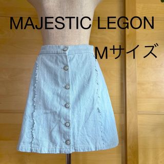 マジェスティックレゴン(MAJESTIC LEGON)のMAJESTIC LEGON デニムミニスカート　Mサイズ(ミニスカート)