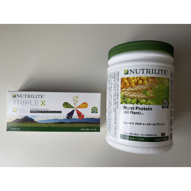 Amway NUTRILITE TRIPLE X + Nutri Protein 健康食品 Amway NUTRILITE TRIPLE X + Nutri Protein 健康食品