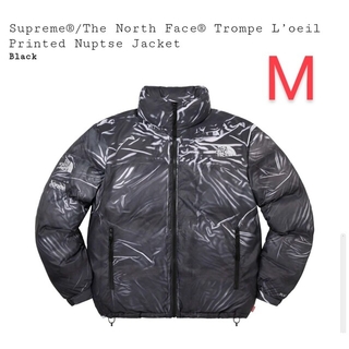 シュプリーム(Supreme)のM Supreme North Face Nuptse Jacket Black(ダウンジャケット)
