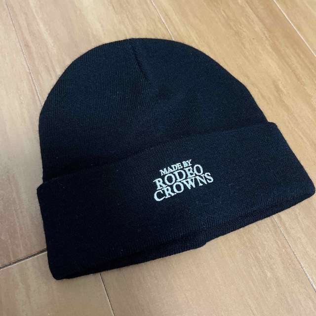 RODEO CROWNS(ロデオクラウンズ)のRODEO CROWNS ロゴ　ニットワッチ　キャップ レディースの帽子(ニット帽/ビーニー)の商品写真