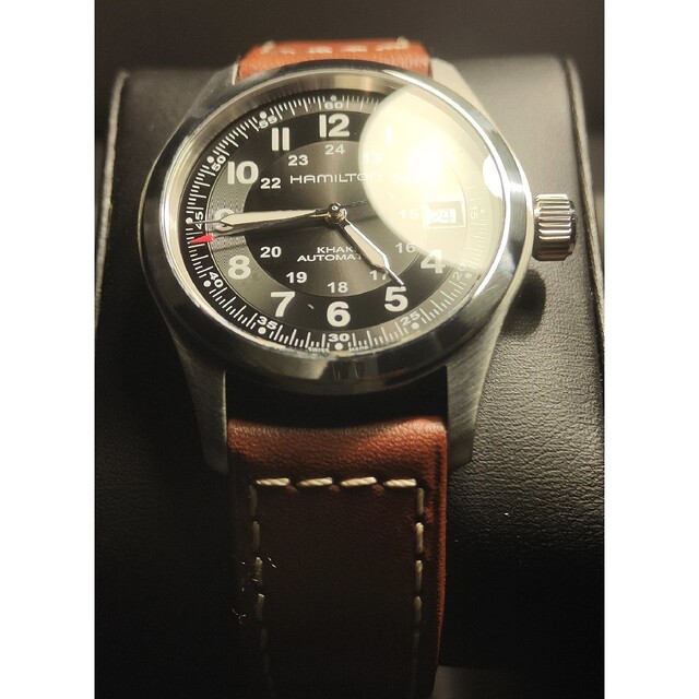 Hamilton(ハミルトン)の美品　新作ムーブ80時間リザーブ　ハミルトン　カーキ　フィールド　オートマチック メンズの時計(腕時計(アナログ))の商品写真