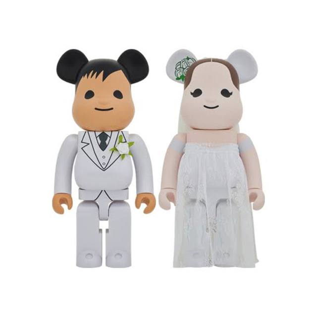 BE@RBRICK グリーティング 結婚 #2 PLUS 1000% ハンドメイドのおもちゃ(フィギュア)の商品写真