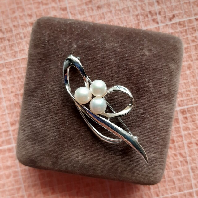 パール ブローチ SILVER金具 - 通販 - pinehotel.info