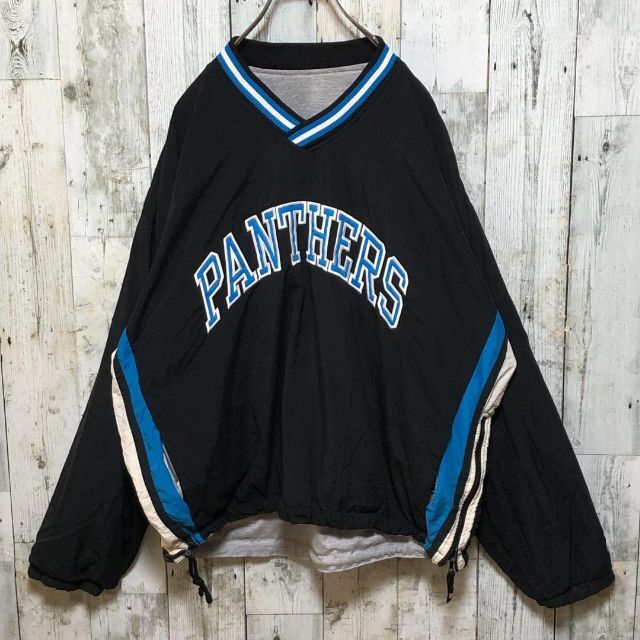 STARTER - STARTER NFLパンサーズ 刺繍ロゴ 黒L プルオーバーナイロン