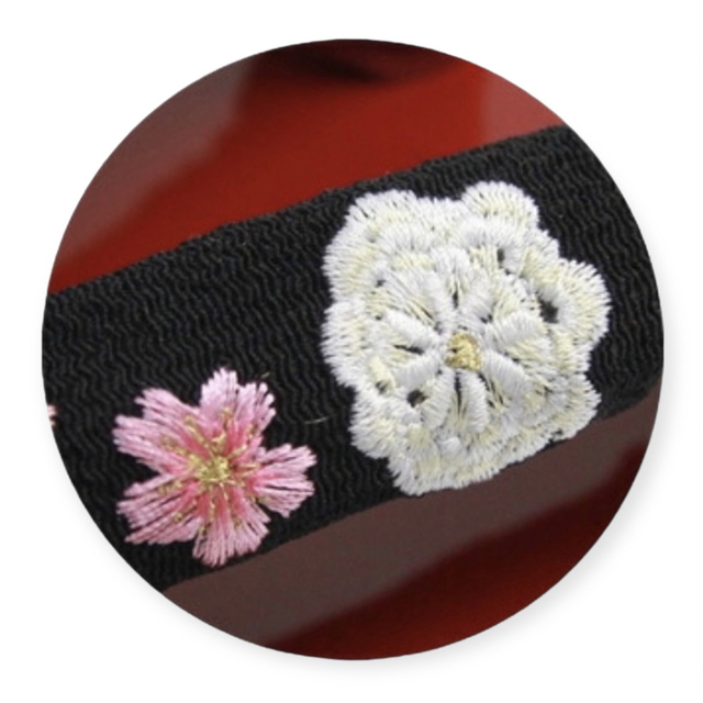 新品 桐こっぽり【丸菊 プリント 鼻緒刺繍】成人式 卒業式 お祝