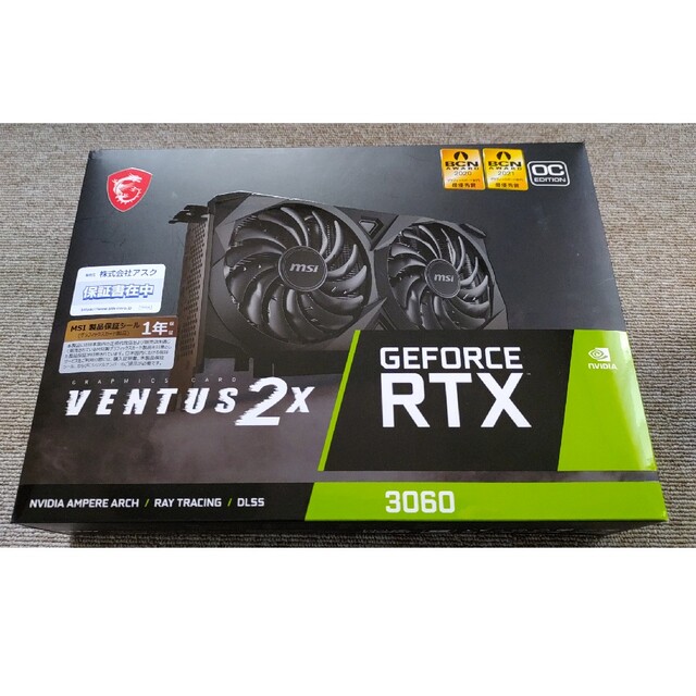 MSI RTX3060 VENTUS 2X 12G OCPCパーツ