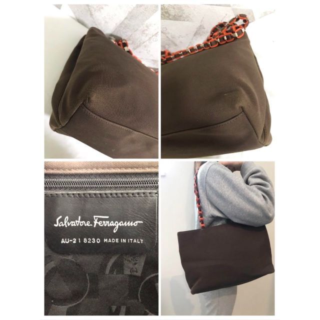 Salvatore Ferragamo - 【良品】フェラガモ AU‐21 8230 ヴァラ トート