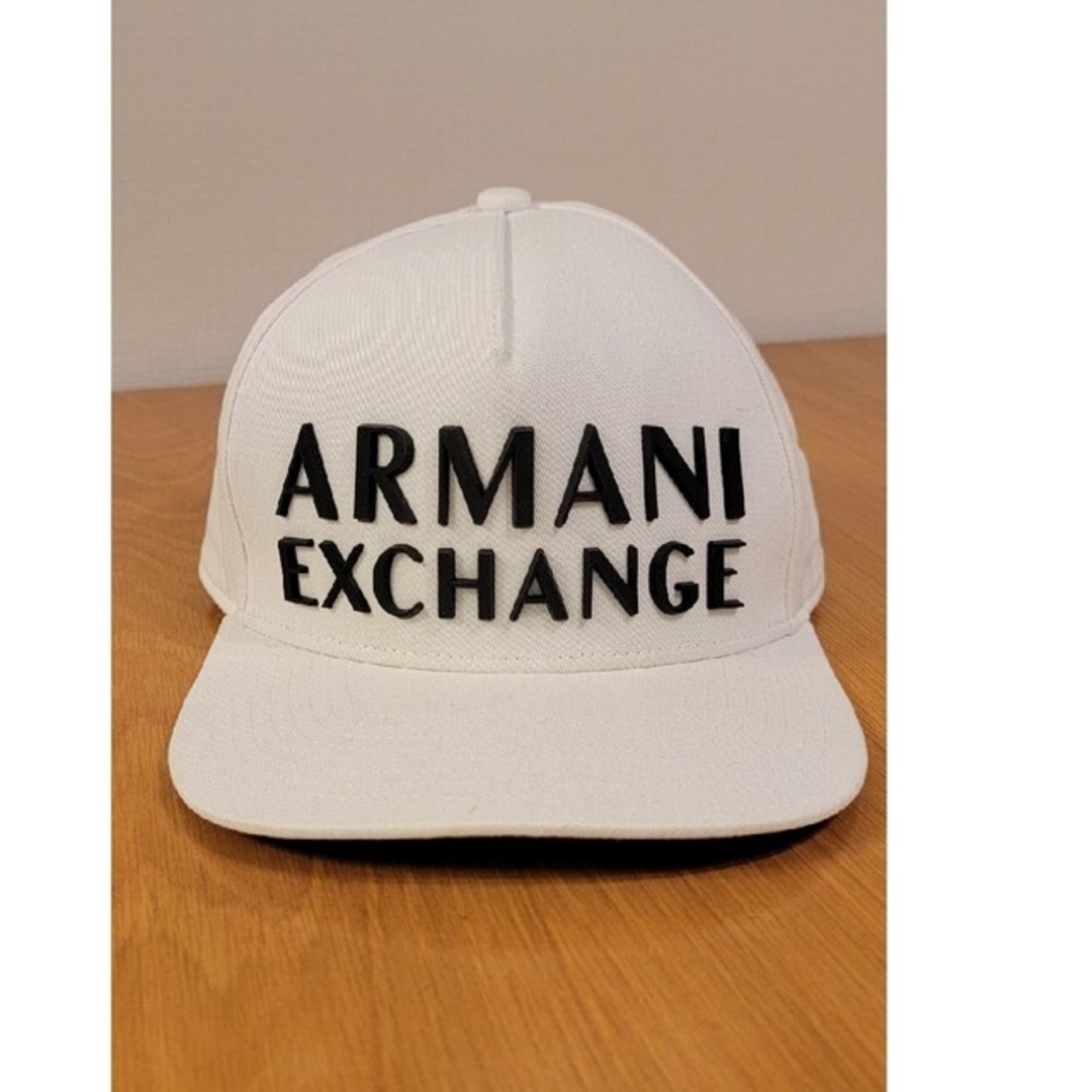 新品未使用 アルマーニエクスチェンジ 帽子 キャップ ホワイト 白
