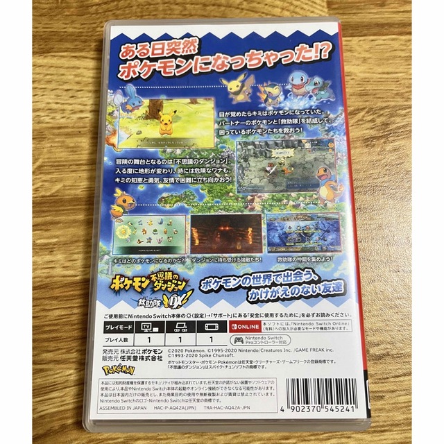 ポケモン(ポケモン)のポケモン不思議のダンジョン 救助隊DX Switch エンタメ/ホビーのゲームソフト/ゲーム機本体(家庭用ゲームソフト)の商品写真