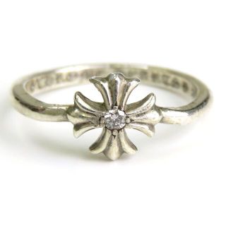 クロムハーツ(Chrome Hearts)のクロムハーツ バブルガム CHプラス ダイヤモンド リング 5号 SV925 1Pダイヤモンド レディース CHROME HEARTS 【中古】 【アパレル・小物】(リング(指輪))