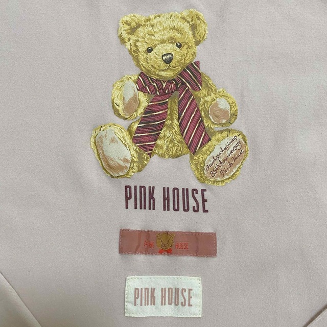 PINK HOUSE(ピンクハウス)のピンクハウス ＊ テディベアプリント ロゴ カットソー Tシャツ レディースのトップス(カットソー(長袖/七分))の商品写真