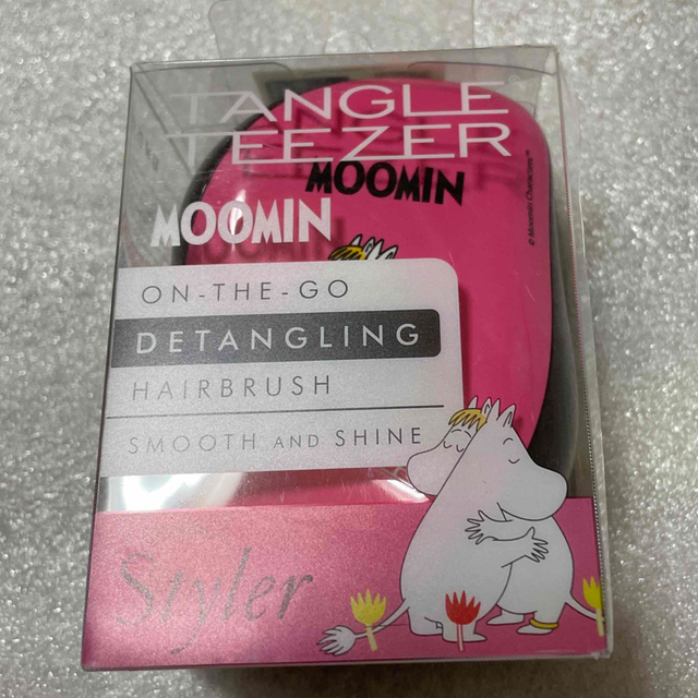 MOOMIN(ムーミン)のTangle Teezer ムーミン　ピンク コスメ/美容のヘアケア/スタイリング(ヘアブラシ/クシ)の商品写真