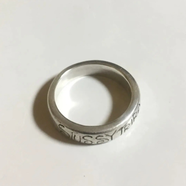 シンプルでおしゃれ STUSSYステューシーSTUSSY TRIBE925silverリング