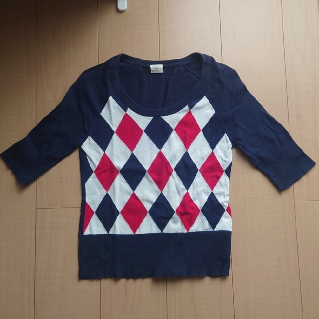 tommy girl(トミーガール)の【☆再値下げ☆】トミーガール　五分丈セーター　サイズＳ レディースのトップス(ニット/セーター)の商品写真