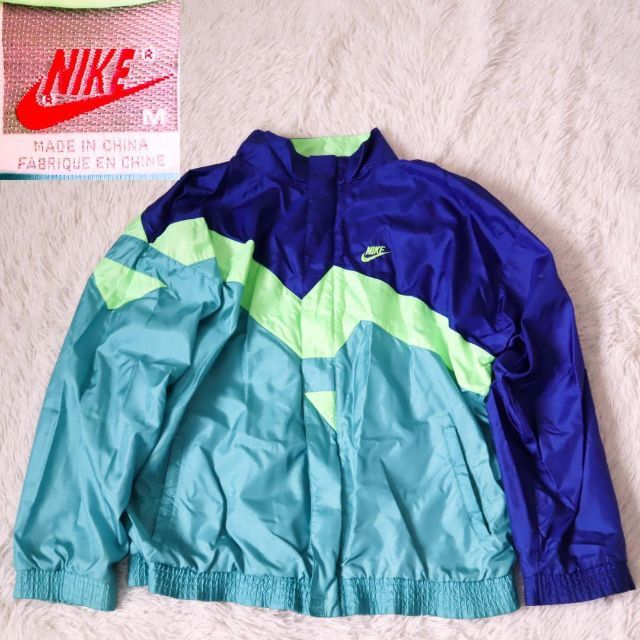 90s ヴィンテージ  銀タグ NIKE ナイキ ビッグロゴ ナイロンジャケット