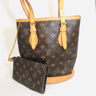 超爆安 外観超美品 ルイヴィトン バケット PM ポーチ付 ショルダー