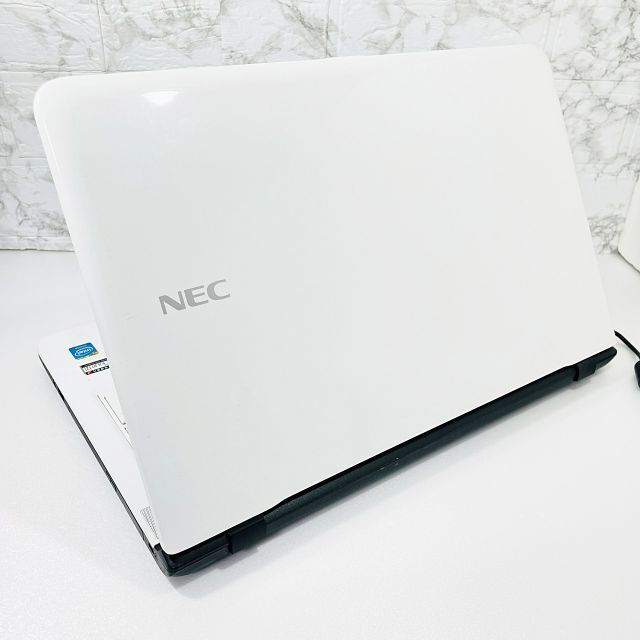 NECSSD256GB⭐️白美品薄型ノートパソコン⭐️設定済/Win11/カメラ