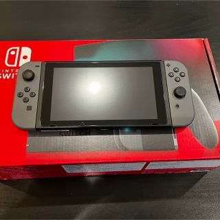 ニンテンドースイッチ(Nintendo Switch)のNintendo Switch グレー 美品 完全動作品 保証あり おまけつき(家庭用ゲーム機本体)